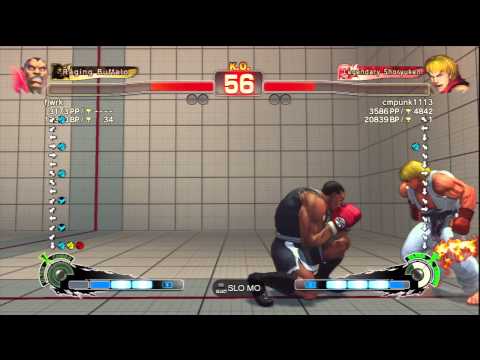 fjwrk [Balrog] Vs cmpunk1113 [Ken] SSF4 AE 2012 Ranked Matches - PSN