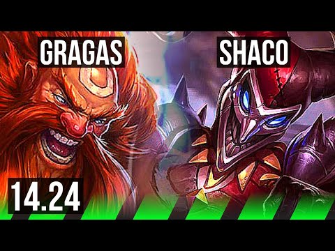 GRAGAS vs SHACO (JGL) | NA Grandmaster | 14.24