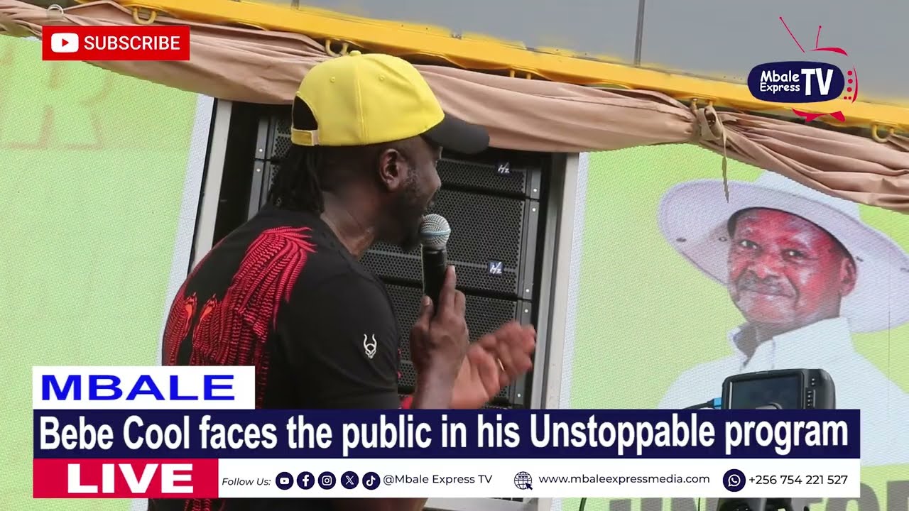 Bebe Cool addressing the masses in his unstoppable program