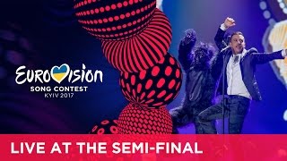 Francesco Gabbani - Occidentali&#39;s Karma (Italy) at the first Semi-Final