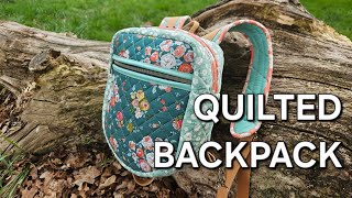 Quilted Backpack Vlog | Sewing Vlog