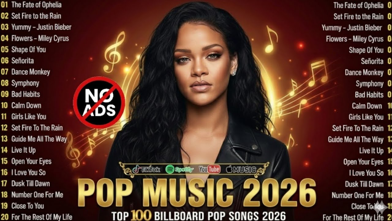 POP MUSIC 2026 🔥 Top 100 Billboard Hits | Best Pop Songs Playlist 2026 (NO ADS)