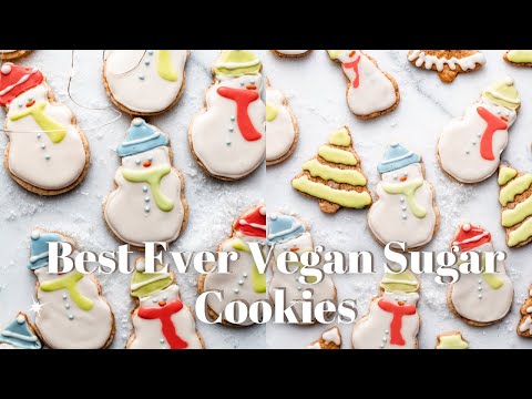Best Ever Vegan Sugar Cookies (and How to Decorate Them!) | Favorite Christmas Cookie Recipe!