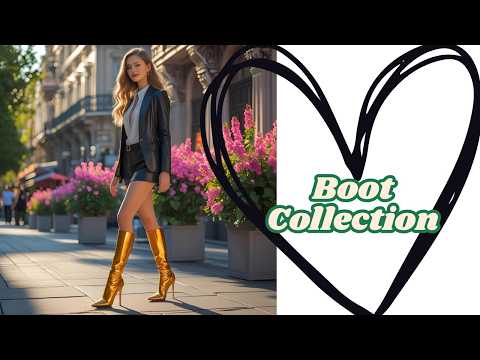 Collection Of High Heel Stiletto Leather Boots: AMAZING!