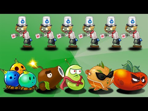 How Many Plants Can Defeat 40 ZCorp Buckethead Zombie Using Only 1 Plant Food? -  PvZ 2 Discovery
