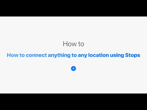 How to connect anything to any location using Stops logo
