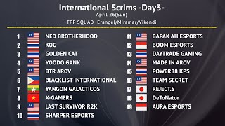 4.26 ESPORTS EMPIRE International Scrim【PUBG MOBILE】