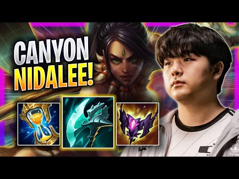 CANYON TRIES NIDALEE WITH NEW BUFFS! - DK Canyon Plays Nidalee JUNGLE vs Taliyah! | Season 2023