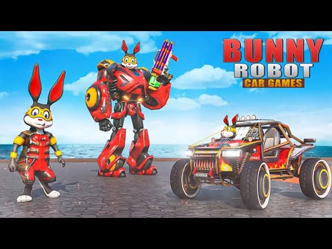 Robot Perang Berubah Jadi Kelinci | Bunny Robot Car Game : Buggy Robot War ( Android Gameplay )