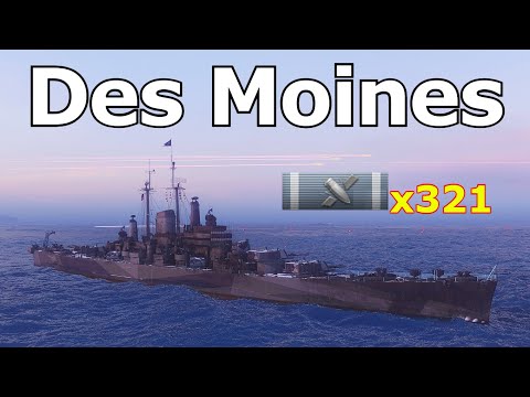 World of WarShips Des Moines - 6 Kills 273K Damage