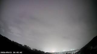 【LIVE】ペルセウス座流星群ピーク｜元台風15号影響・雷光あり｜ゲリラ雷雨注意｜横須賀市・三浦半島ライブカメラ｜天気・夜景・星空・海・富士山・火球｜北西の空 live webcam