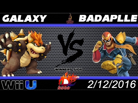 AUK 2nd Dec - SSB4 - Galaxy_Space (Boswer, MK) VS BadApple (C.Falcon, Ryu) - Winners Side