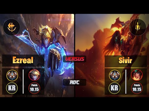 Challenger EZREAL [Conqueror] (ADC) VS  SIVIR - Challenger KR Patch 10.15