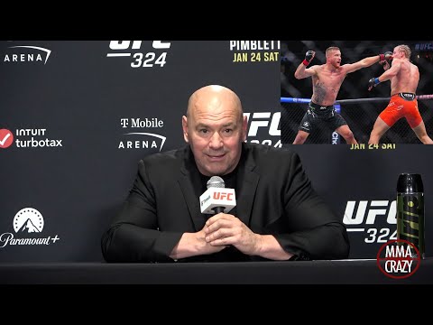 Dana White Immediate Reaction to Justin Gaethje BEATING Paddy Pimblett at UFC 324