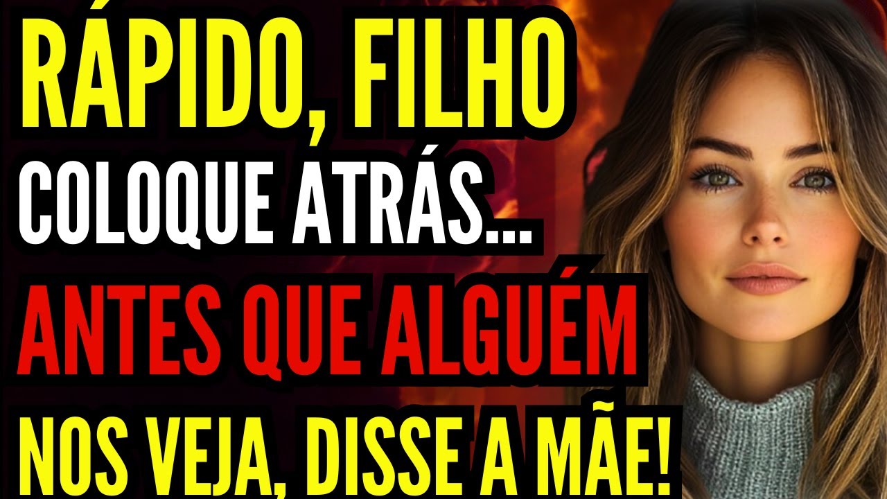 Rápido, antes que algúem nos veja, filho ...DISSE A MAMÃE