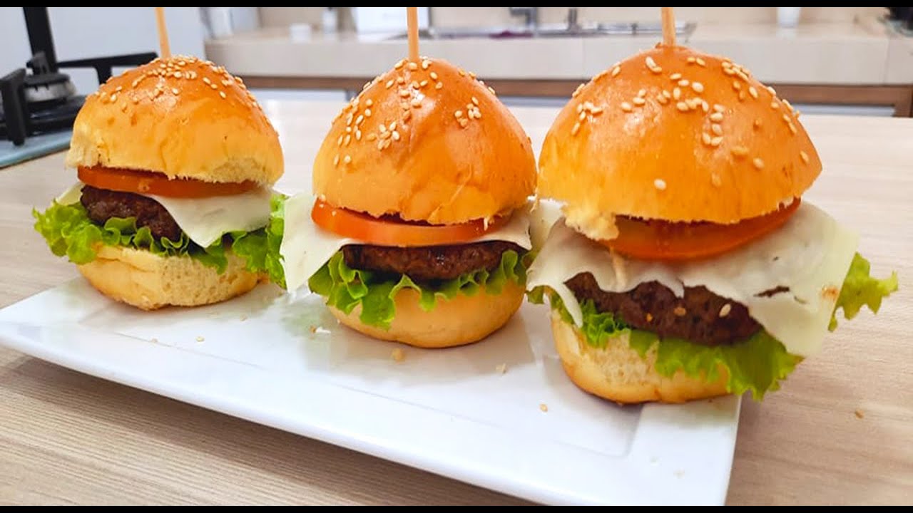 MINI HAMBURGUERS PRA #FESTA - FAÇA VOCÊ MESMO