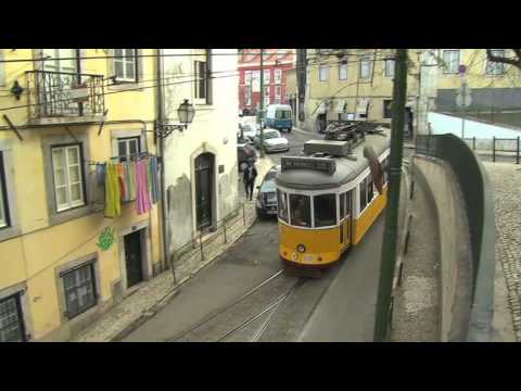 Antevisão da perspectiva do condutor do eléctrico de Lisboa (resolução padrão)