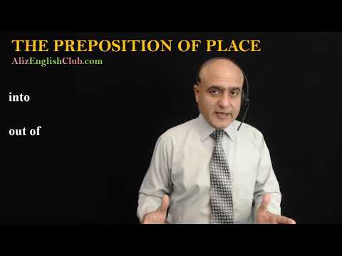 Preposition of Place: into, out of | Aliz English Club