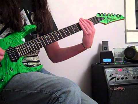 Fear Factory Self Bias Resistor guitar cover. Swirled Ibanez 7 Dimarzio D Sonic