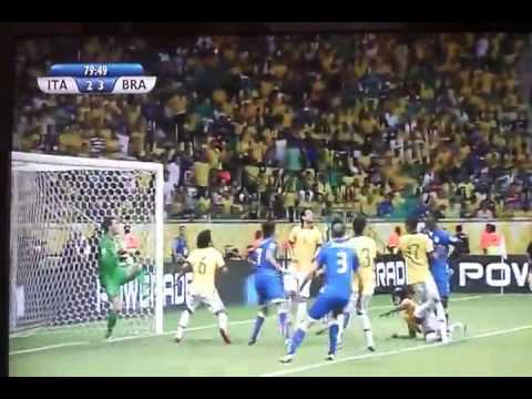 C.Maggio Amazing Head Shoot Vs Brazil ( Brazil vs Italy 3-2) 22.06.2013 HD