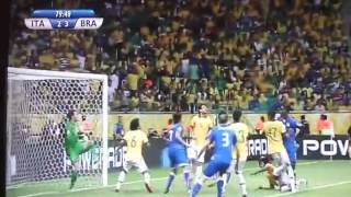 C.Maggio Amazing Head Shoot Vs Brazil ( Brazil vs Italy 3-2) 22.06.2013 HD