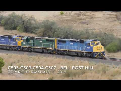 7748V - C505-C509-C504-C507 (Grain) Bell Post Hill - Australian Trains by Raysha1811