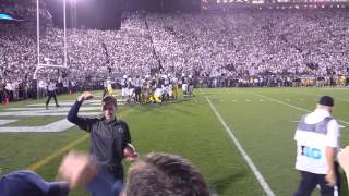 PSU vs Michigan - Score With 25 Seconds Left - View From Sidelines