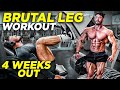 BRUTAL LEG WORKOUT EXPLAINED | POSING ADVICE FOR MENS PHYSIQUE 4 WEEKS OUT