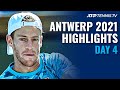 Murray Battles Schwartzman; Bautista Agut & Harris In Action | Antwerp 2021 Day 4 Highlights