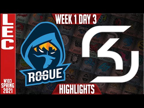 RGE vs SK Highlights | LEC Spring 2021 W1D3 | Rogue vs SK Gaming