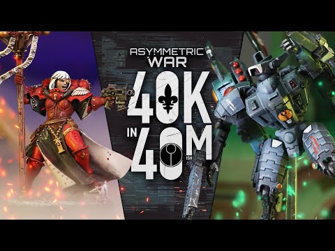 New Chapter Approved!  T'au vs vs Sisters of Battle Warhammer 40k in 40m Battle!