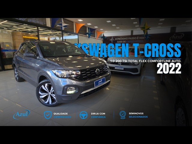 Vídeo VOLKSWAGEN T-CROSS 1.0 200 TSI TOTAL FLEX COMFORTLINE AUTOMÁTICO