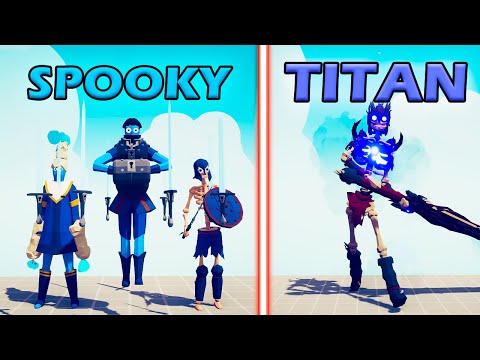 SPOOKY TEAM vs GRIEVING TITAN - Totally Accurate Battle Simulator | TABS