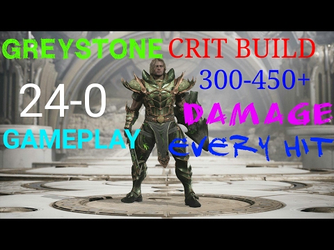 PARAGON GREYSTONE CRIT BUILD 24-0 GAMEPLAY 300-450+ EVERY HIT