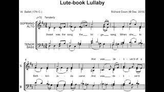 Lute-book Lullaby (Sweet was the song)