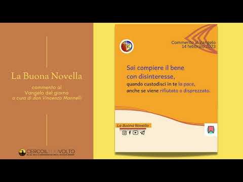 Vangelo del 14 Febbraio 2023 con il commento di  don Vincenzo Marinelli