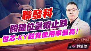 聯發科關鍵位量縮止跌，世芯-KY融資使用率偏高！｜台股攻略｜劉烱德 (圖)