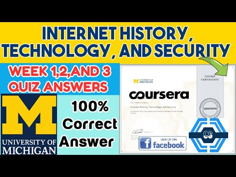 Internet History, Technology And Security: Coursera - Week 1, 2 And 3 Quiz Answers