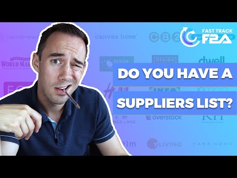 Part of a video titled Top 100 UK Suppliers for Amazon FBA? | How To Find Stores When ...