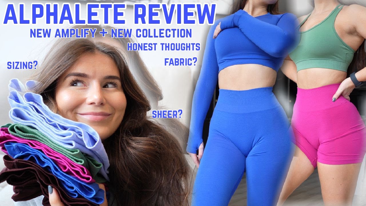 LET'S TALK ABOUT IT | new amplify colours +new cosy sets | *in depth, honest Alphalete April review*