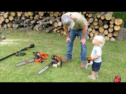 Our chainsaw collection for toddlers | Testing each of them!