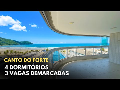 #1045 Mega apartamento frente mar no Canto do Forte, Praia Grande