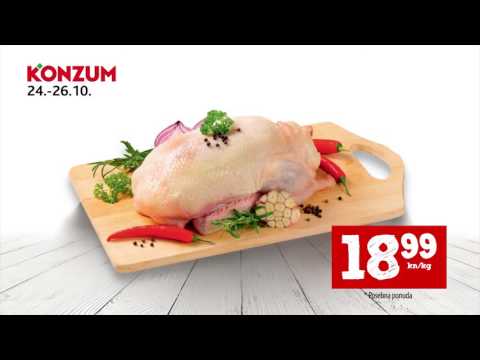 Konzum akcija ponedjeljak srijeda 24. - 26.10.