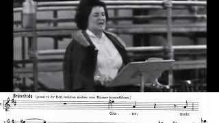 Birgit Nilsson sings ending of Brunnhilde&#39;s Immolation Scene score