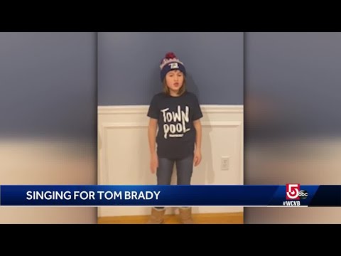 8-year-old Riley may be a New Englander, but she's rooting for Tom Brady