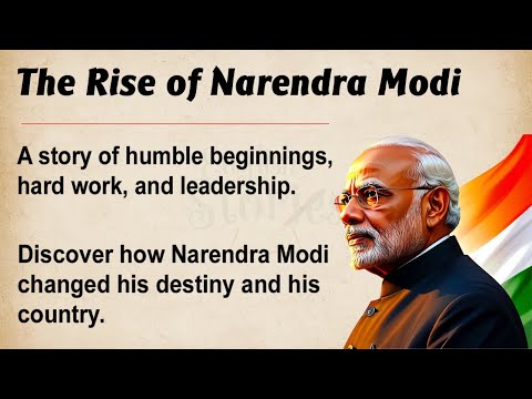 Narendra Modi's Journey || Master English Through Story Level 1 🔥 || Enhance Listening Skills ✅