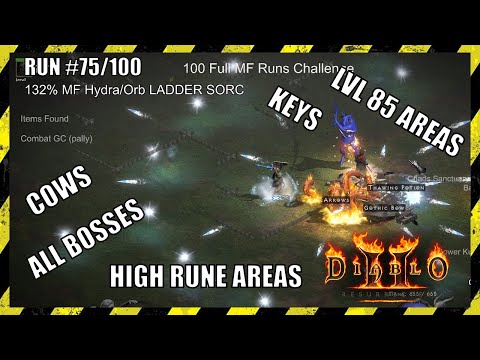 Run #75 - HYDRA ORB SORC CAN TAKE YOU TO ANYWHERE IN D2R - Diablo 2 Ressurrected