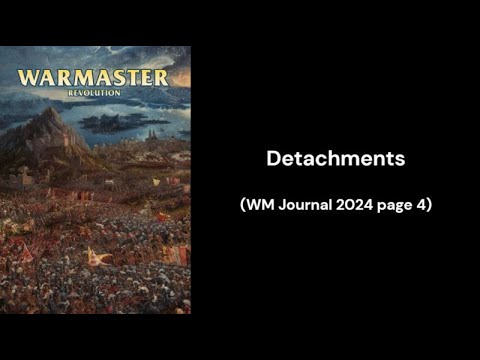 Warmaster Revolution - detachments