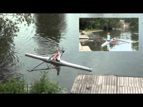 Rudern mit dem Skiff