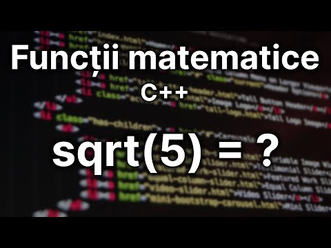 Radicalul (sqrt), ridicarea la putere (pow) - funcții matematice — Programare C++ (7)
